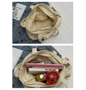 Simple Large Capacity Canvas Tote Bag