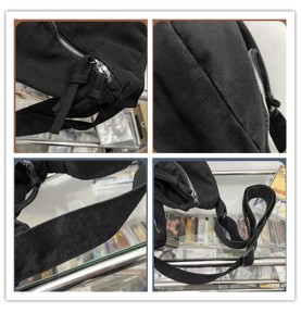 Trendy and functional black shoulder bag