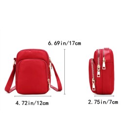 Fashionable Red Mini Crossbody Bag