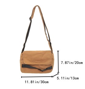 Vintage Canvas Crossbody Bag