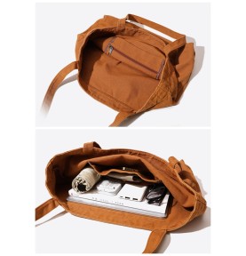 Khaki Canvas Tote