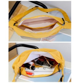 Warm Yellow Crescent Shoulder Bag