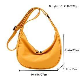 Warm Yellow Crescent Shoulder Bag