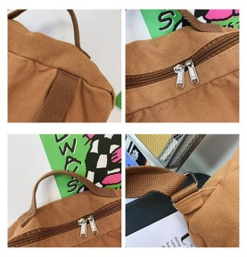 Khaki Canvas Backpack