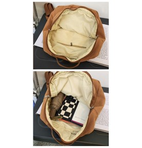 Khaki Canvas Backpack
